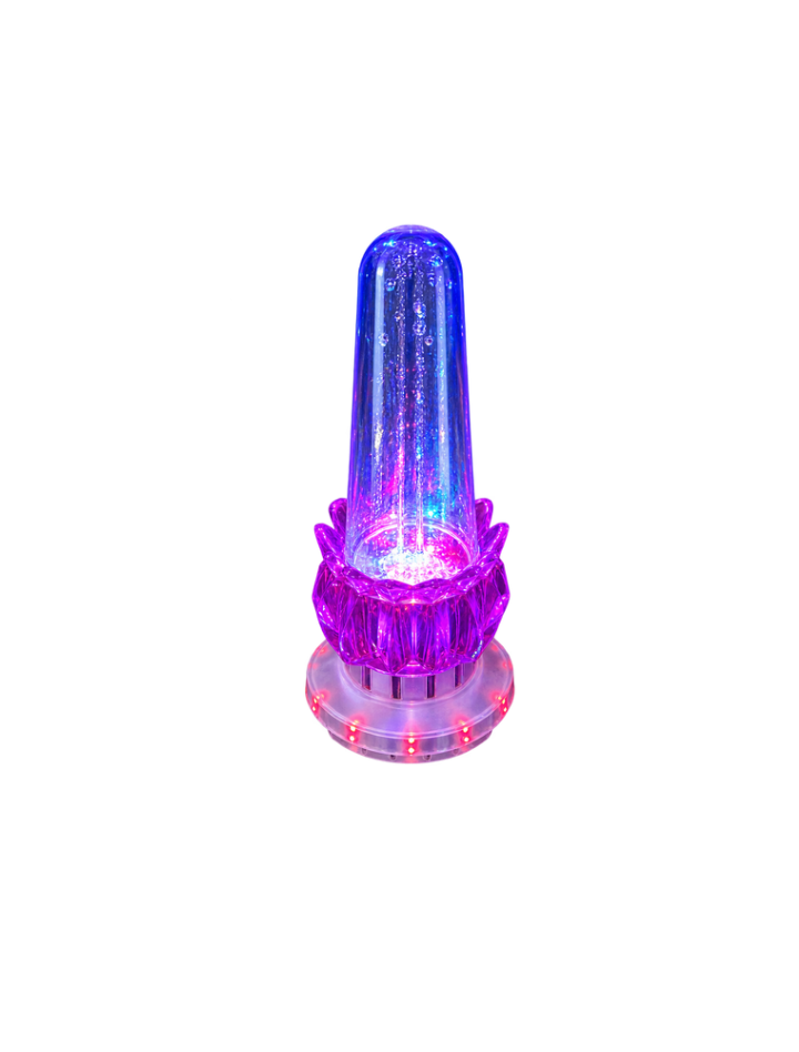 Crystal Flame Water Drop LED Night Lamp – Color Changing Decorative Light photo 2