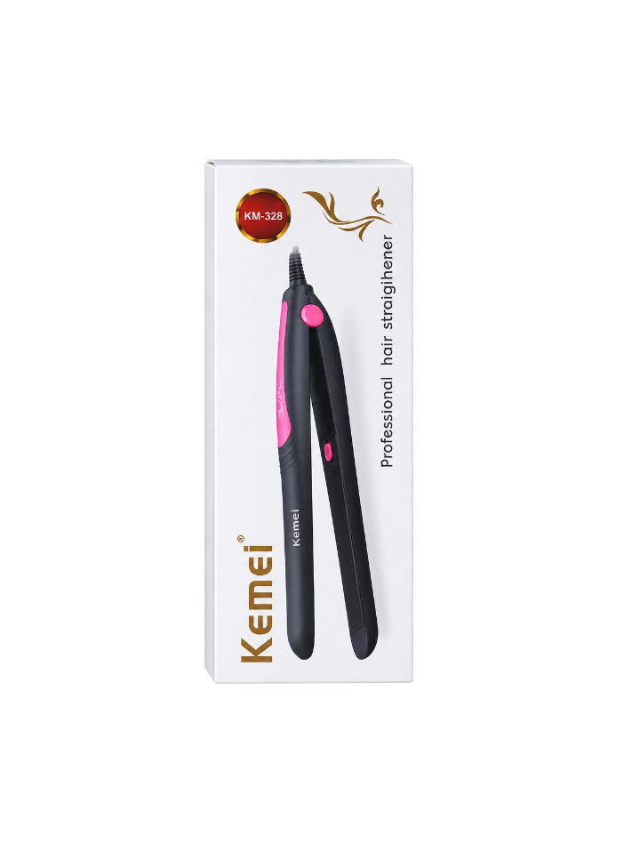 Kemei KM-328 Professional Hair Straightener – Ceramic Plate Flat Iron photo 3